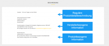 M0137 - Anzeige mit Produktbeschreibung